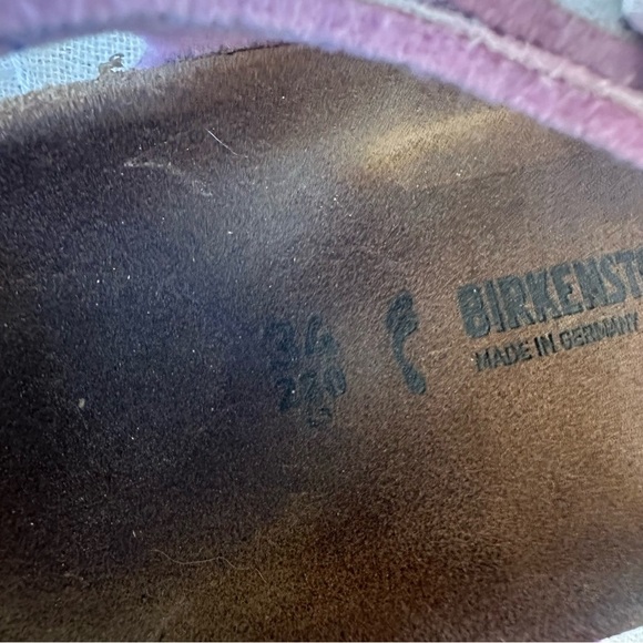 Birkenstock Rio Sandals Pink Watercolor Shimmer Kids EU 34 Girls 3 3.5 - Picture 6 of 6